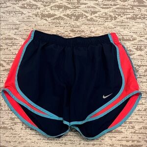 Nike Women's Black and Blue Athletic Shorts